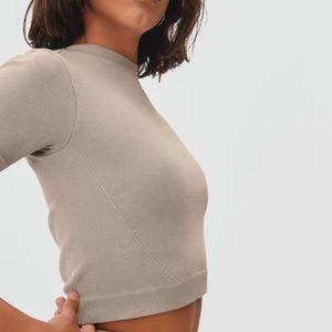 EVERLANE - The Seamless Tee - Burnt Sugar